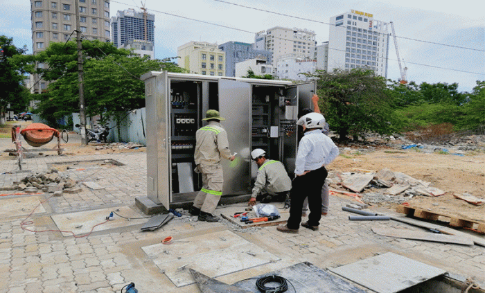 Building up SCADA system for waste water treatment number of pumping stations network in Danang city